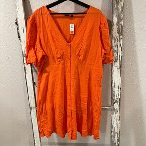 GAP Orange Midi Dress